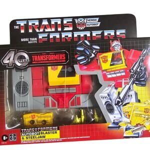 Transformers Toys Vintage G1 Autobot Blaster Collectible Action Figure NWT
